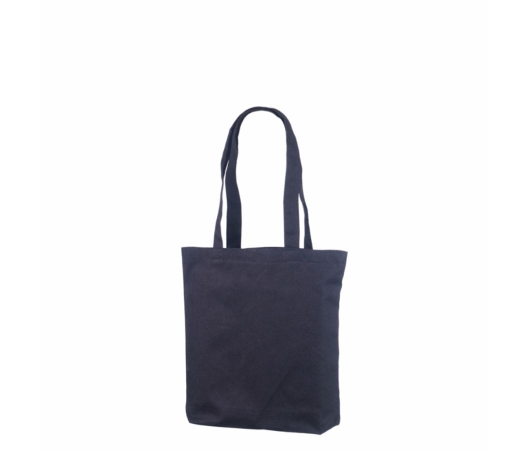 sort mulepose med tryk i stærk materjale 35x35+7 cm._1