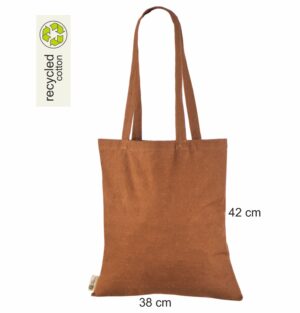 rust mulepose i bomuld med tryk og logo