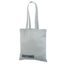 Prisvenlig grå mulepose i bomuld. Størrelse 38 x 42 cm.