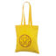 Prisvenlig gul mulepose i bomuld. Størrelse 38 x 42 cm.