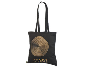 Sort mulepose i bomuld med personligt tryk6